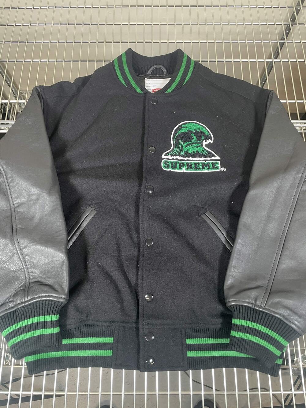 Supreme Wave Varsity Jack Black UNDER RETAIL